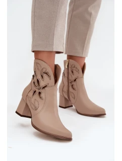 Topánky na podpätku model 219129 Step in style