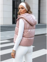 Dámská prošívaná vesta růžová Dstreet model 21970003 - FashionStreet