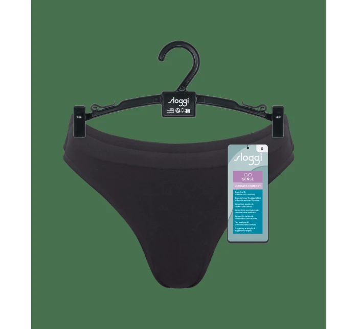 sloggi GO Sense Thong 2P - BLACK - SLOGGI BLACK - SLOGGI