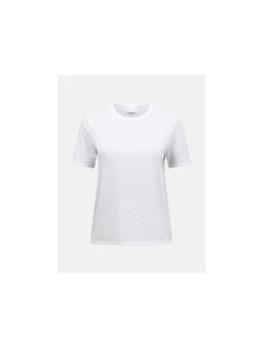 Dámské tričko PEAK PERFORMANCE W Explore Graphic Tee, bílá barva