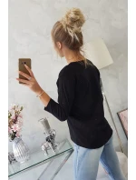 Blúzka s potlačou Superior čierna