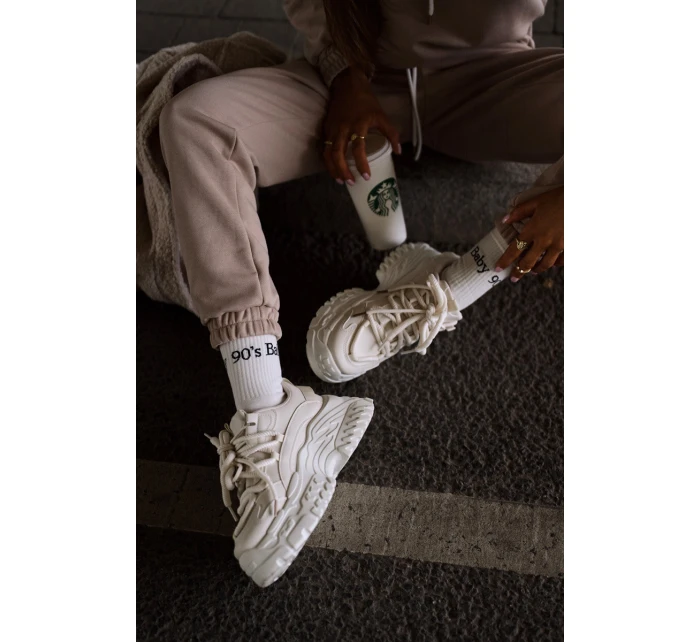 Dámské tenisky na masivní světle béžové model 21667369 - Boto