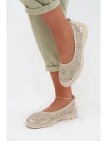 Bežové baleríny model 22027759 - EVENTO