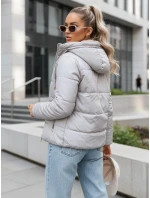 Dámska prechodná bunda prešívaná na oboch stranách VICTORIA SNUG sivá TY3696