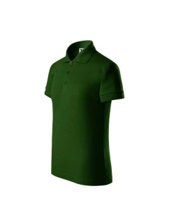 Detská polokošeľa Pique (fľaškovo zelená)