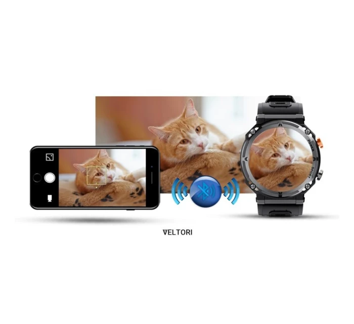 VELTORI VT130-1 Smartwatch Čierny silikónový remienok VELTORI VT130-1 Smartwatch Čierny silikónový remienok