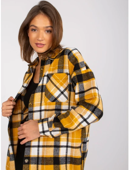 Dámska košeľa-EM-KS-003/07.35X-čierna a žltá