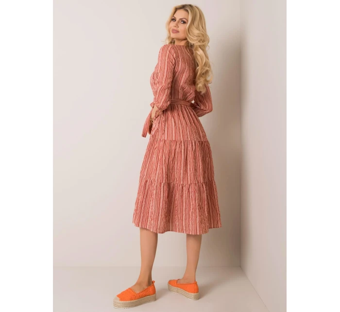 Šaty LK SK 508005.07P svetlo hnedá