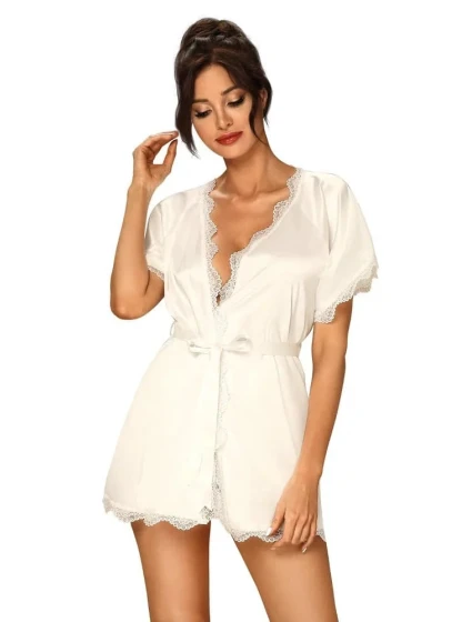 Saténový župan model 15137245 - Obsessive Saténový župan model 15137245 - Obsessive