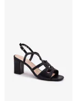 Sandále na podpätku model 212836 Vykročte štýlovo