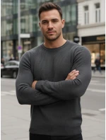 Pánsky antracitový sveter WX2293z Pánsky antracitový sveter WX2293z