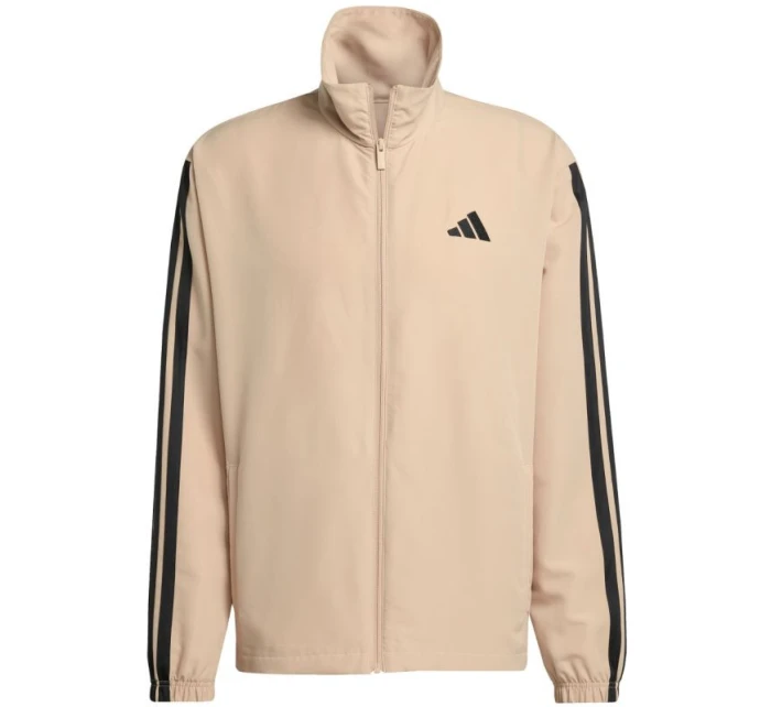 Pánske tepláky adidas Sportswear Basic 3-Stripes Woven Tracksuit Beige JX3149