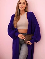 Sveter dlhý sveter fialový