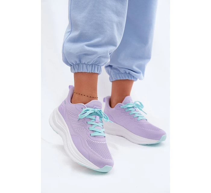 Dámské sportovní boty na platformě Levandulové Gelirae