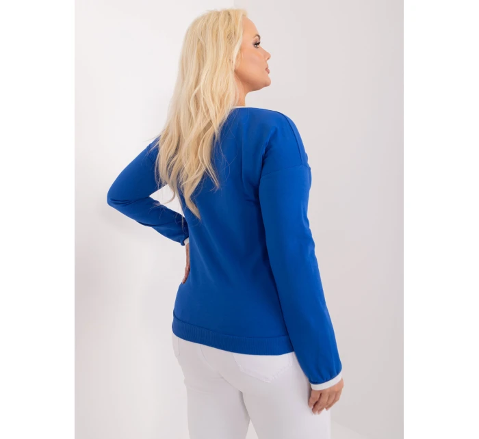 Bluzka RV BZ model 21271977 kobaltowy - FPrice Bluzka RV BZ model 21271977 kobaltowy - FPrice