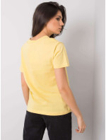 Žlté tričko s aplikáciami