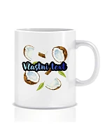 Personalizovaný klasický biely keramický hrnček s objemom 300 ml s letným ovocím