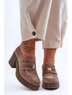 Poltopánky na podpätku model 183948 Step in style