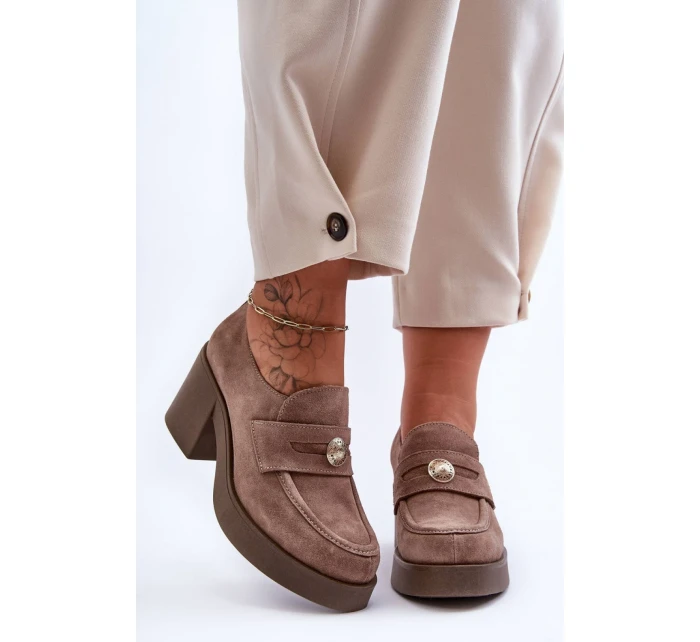 Poltopánky na podpätku model 183948 Step in style