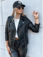 Dámská kožená bunda black Dstreet model 21971229 - FashionStreet Dámská kožená bunda black Dstreet model 21971229 - FashionStreet