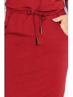 Bordó sportovní šaty model 4977922 - numoco Bordó sportovní šaty model 4977922 - numoco