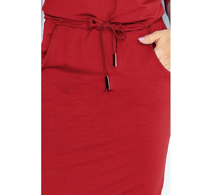 Bordó sportovní šaty model 4977922 - numoco Bordó sportovní šaty model 4977922 - numoco