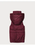 Dámska páperová bunda bez kapucne Goodlookin Burgundy (B8600-27)