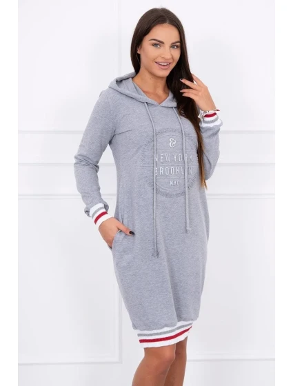 Šaty Brooklyn šedej