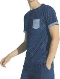 Pánske pyžamo FC2039PB modrá - Noidinotte