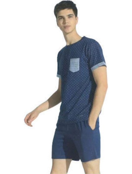 Pánske pyžamo FC2039PB modrá - Noidinotte