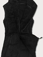 Dámska plyšová vesta HH005-1 Black - J.STYLE
