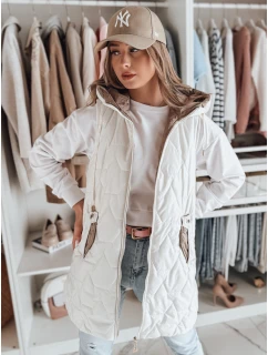 Dámská přechodná prošívaná vesta bílá Dstreet model 21984320 - FashionStreet