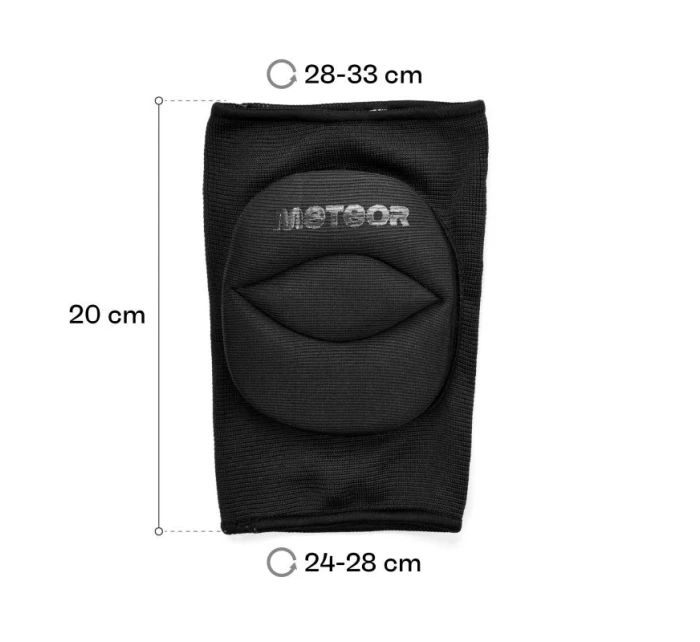 Volejbalové chrániče kolien Meteor S čierne Volejbalové chrániče kolien Meteor S čierne