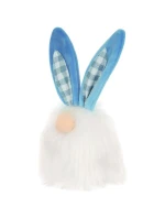 Včelí zajac 18 cm modrá jarná dekorácia detské