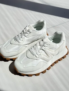 Sneakersy Buty Sportowe Damskie Białe Kalelia