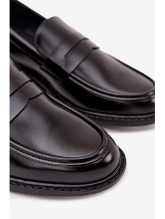 Pánské mokasíny z eko kůže černé model 21747706 - Boto