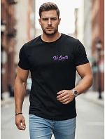 Pánske bavlnené tričko s potlačou No Limits casual black FashionStreet NX0134R Pánske bavlnené tričko s potlačou No Limits casual black FashionStreet NX0134R