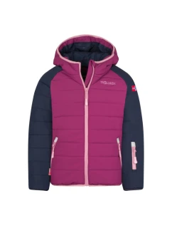 Detská snehová bunda Trollkids Hafjell PRO s kapucňou woodproof pink (514-182)