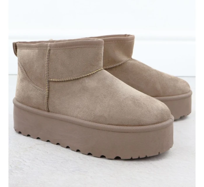 Dámské sněhule semišové béžové model 21906196 - Potocki Dámské sněhule semišové béžové model 21906196 - Potocki