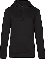 B&C QUEEN Hooded_° Dámska mikina s kapucňou 01.W02Q black pure