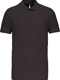 Kariban K 239 Pánske elastické polo tričko z piké 20.K239 tmavošedé