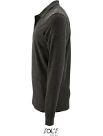 SOL'S Perfect LSL Men Pánske polo s dlhým rukávom z piké 25.2087 charcoal melange SOL'S Perfect LSL Men Pánske polo s dlhým rukávom z piké 25.2087 charcoal melange