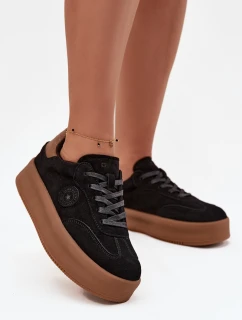 Dámské tenisky na platformě Big Star model 21711494 Černé - Big Star Shoes