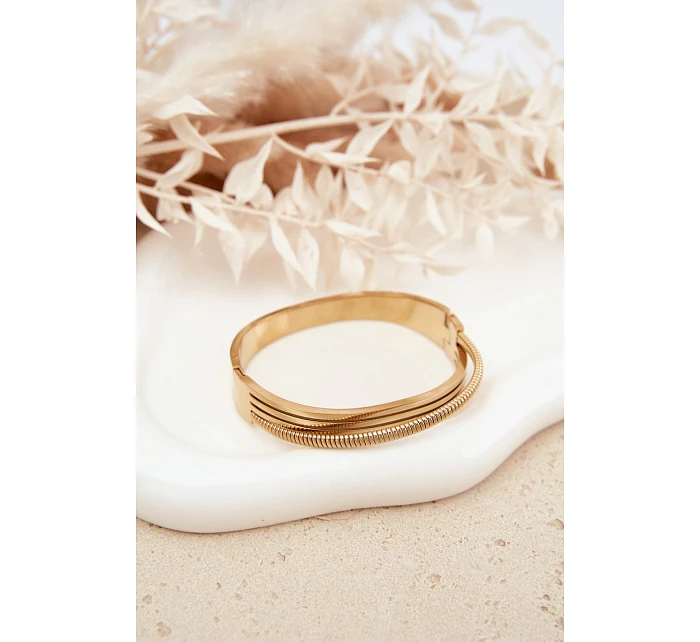 Dámský náramek ze nerezové oceli zlatý