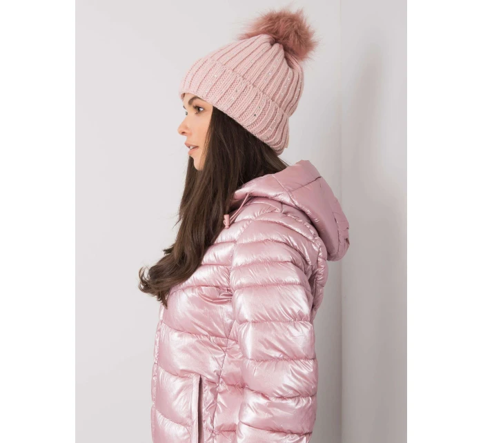 Dámská čepice JK CZ 22 model 15837184 světle růžová - FPrice