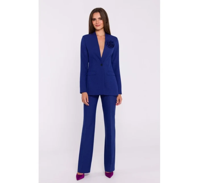 S370 Kvetinová bunda - modrá