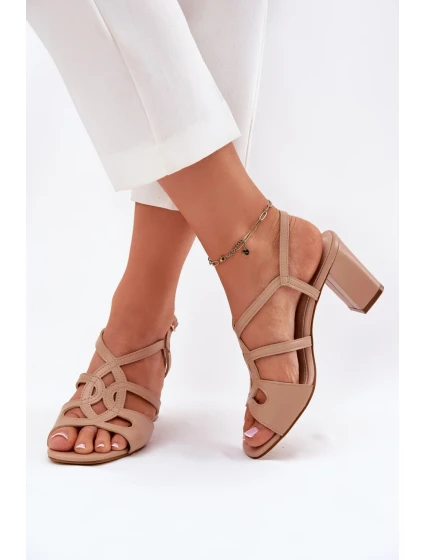 Sandále na podpätku model 212835 Vykročte štýlovo