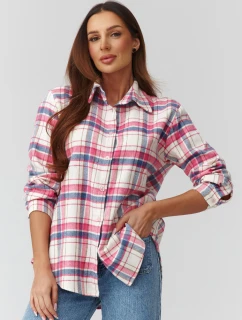 Košeľa s dlhým rukávom model 224093 Makadamia