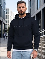 Bluza męska z kapturem z nadrukiem ORIGINALS granatowa model 22350751 - FashionStreet Bluza męska z kapturem z nadrukiem ORIGINALS granatowa model 22350751 - FashionStreet