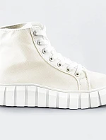 Biele šnurovacie topánky (XA060)